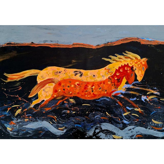 Monika Rossa, Horses, 2026, Oil on Canvas For Sale - Image 3 of 7