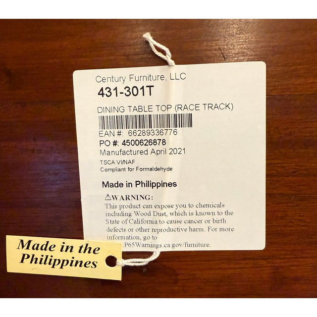 Large English Country Hand-Hewn Oak Tressel Table by Century For Sale - Image 18 of 18