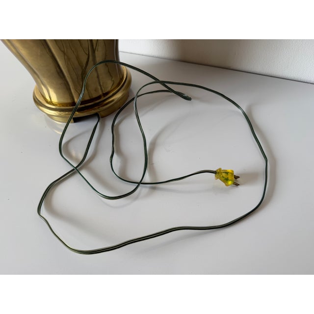 Vintage Frederick Cooper–Style Urn Shape Solid Brass Table Lamp/ Sold For Sale - Image 9 of 11
