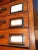 Wood Antique 79" English Notary 18 Drawers File Cabinet For Sale - Image 7 of 12