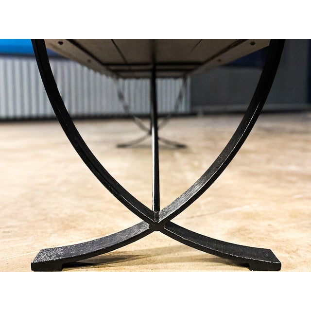 Brazilian Modern Bench by Liceu De Artes E Ofícios, Rosewood & Iron, 1960s For Sale - Image 14 of 14