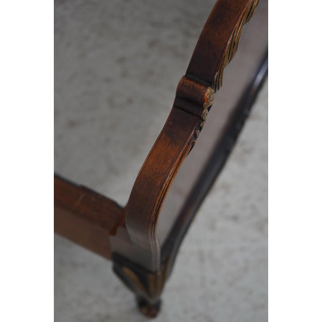 Pair of French Style Marquetry Inlaid Satinwood Twin Beds For Sale - Image 14 of 16