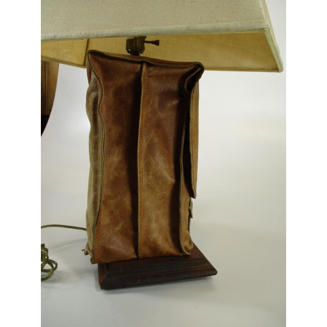 Art Lamp, Lether Purse / Handbag, Early Guild Master Co., Made Usa 2000's For Sale - Image 4 of 12