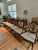1960s 1960s Drexel Mahogany Double Pedestal Dining Table and Chairs For Sale - Image 5 of 9