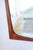 1960s Vintage Danish Teak Trapezoidal Mirror, 1960s For Sale - Image 5 of 11