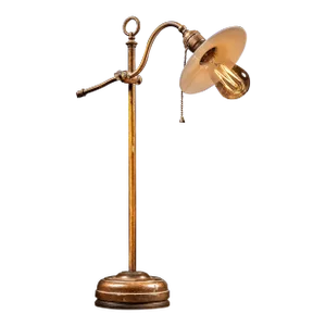 Vintage Faries Adjustable Brass Table Lamp