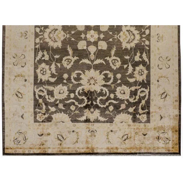 Vintage Peshawar Rug For Sale In Chicago - Image 6 of 11