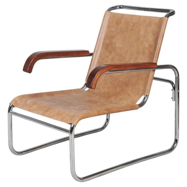 Czech Bauhaus Armchair in Chrome attributed to M. Breuer for Thonet, 1920s For Sale - Image 16 of 16