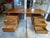 Very beautiful and elegant desk, Metal frame, rosewood and rosewood veneer panels, Four adjustable glides for excellent...