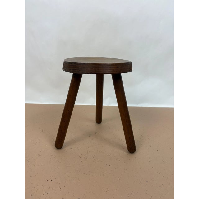 Dutch Wood Stool, 1960s For Sale - Image 4 of 6