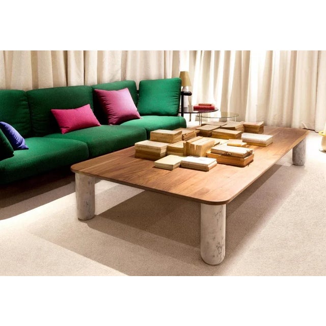 Not Yet Made - Made To Order Medium Green and White Marble Sunday Coffee Table by Jean-Baptiste Souletie For Sale - Image 5 of 9