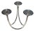 Design/One silver metal candlestick For Sale