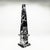 Large Hand-Carved Obelisk in Black Marble of Aquitaine, Italy, 1970s For Sale - Image 4 of 10