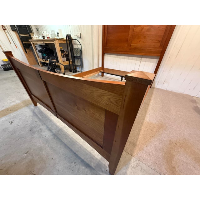 Harden Furniture Late 20th Century Harden Solid Cherry Full-Size Bed Frame For Sale - Image 4 of 8