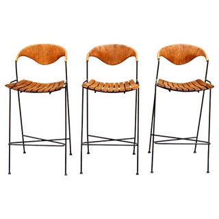 Arthur Umanoff Bar Stools - Set of 3 For Sale