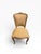 Brown Late 20th Century French Provincial Side Chairs With Golden Floral Patterned Upholstery For Sale - Image 8 of 15