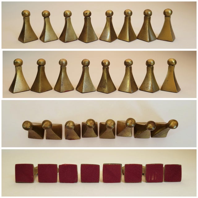1960s Mid-Century Brutalist Chess Set - 33 Pieces For Sale - Image 5 of 12