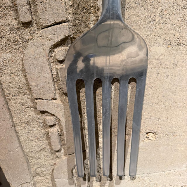Oversize Aluminum Spoon and Fork Curtis Jere Pop Art Wall Sculpture For Sale In San Diego - Image 6 of 14
