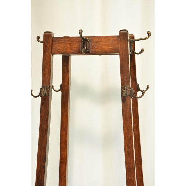 Wood English Arts and Crafts Coat Stand, 1900 For Sale - Image 7 of 18