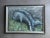 Incredible large scale original artwork on stretched canvas, wood frame and incredible subject matter. Bright colors and...