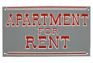 Apartment for Rent Sign