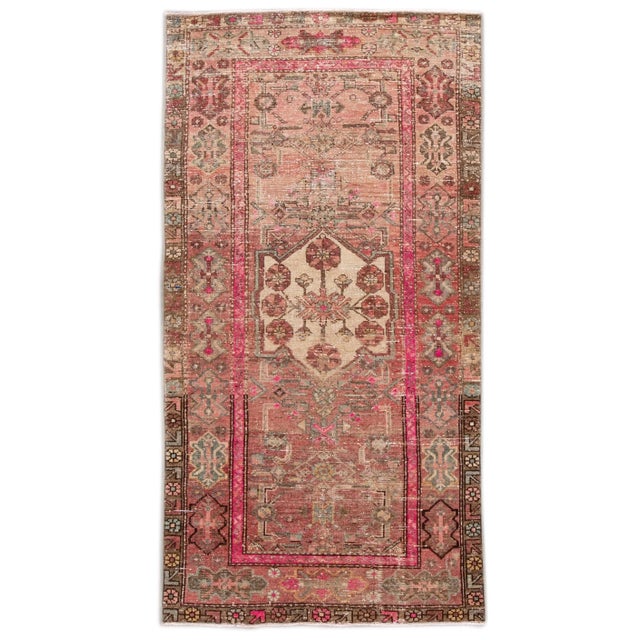 Shabby Chic Vintage Handmade Scatter Wool Rug For Sale - Image 13 of 13