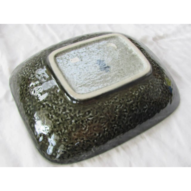 Mid 20th Century Carl Harry Stalhane 10" Long Decorative Center Bowl Rorstrand Danish Modern 1960s Sweden For Sale - Image 5 of 7