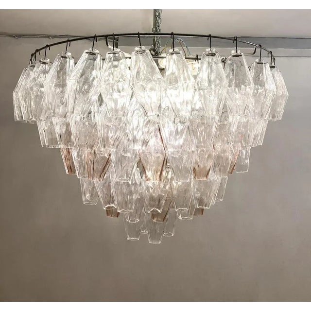 Carlo Scarpa Mid-Century Murano Glass Chandelier by Carlo Scarpa, 1950s For Sale - Image 4 of 9