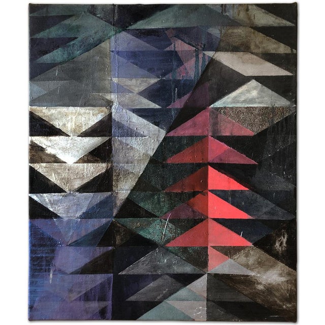 Michael Conrads, Abstract Composition, Oil & Mixed Media Painting on Canvas, 2010 For Sale - Image 7 of 7