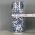 Blue & White Porcelain Floral Brush Pot For Sale In Los Angeles - Image 6 of 9