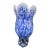 Royal Gallery Blue & White Handblown Art Glass Vase, Poland, 1999 For Sale