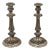 Antique Large Size Ornate Rococo Revival Style Victorian English Sheffield Silverplate Candlesticks a Pair For Sale