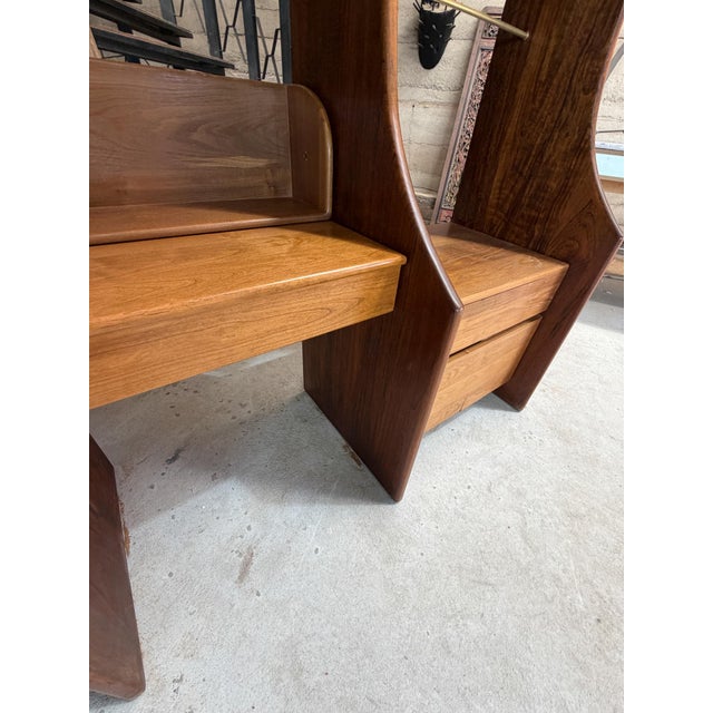 Sculptural Modular Library Wall Unit Desk Gerald McCabe Mid Century Modern For Sale - Image 11 of 15