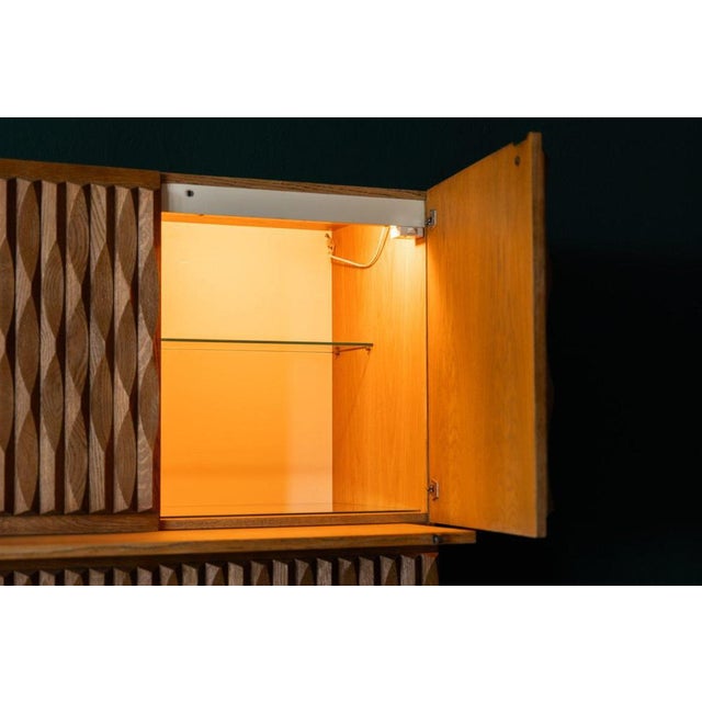 Le Corbusier Niagara Cabinet in Oak by Maison Aurora, Belgium, 1975 For Sale - Image 4 of 17