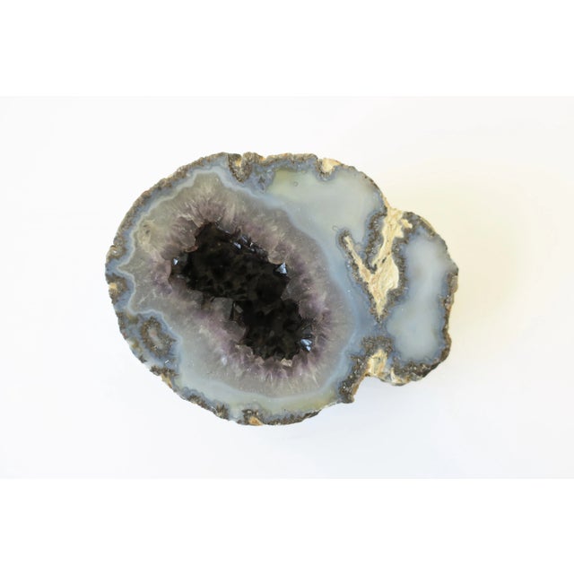 Blue and Purple Amethyst Object or Paperweight For Sale - Image 9 of 9