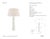 Chapman & Myers by Visual Comfort Signature Fluted Spire Large Cordless Table Lamp in Plaster White with Linen Shade...