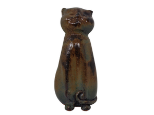 Large Danish Studio Ceramic Cat, 1960s