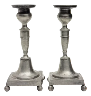 Candleholders by Daniel Eklund, 1850, Set of 2