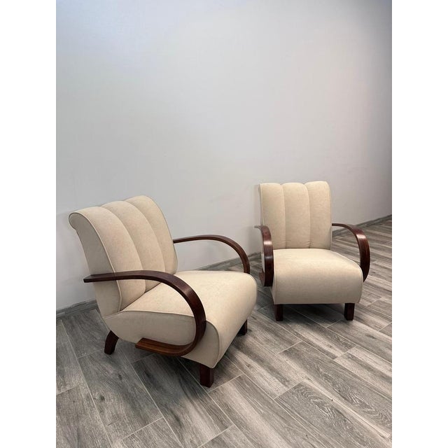 1960s Set of Armchairs attributed to Jindrich Halabala for Up Závody, 1960s For Sale - Image 5 of 18