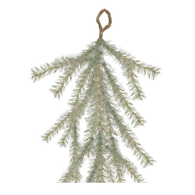 Add soft shimmer and natural elegance to your holiday décor with this Glitter Pine Hanging Garland. Designed with long,...