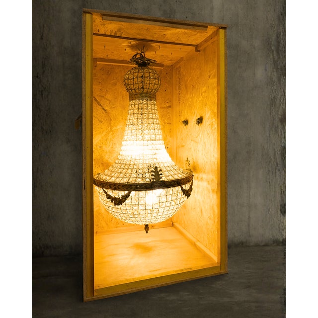 Traditional Crystal Hot Air Balloon Chandelier, 1890s For Sale - Image 3 of 7