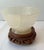 Asian Translucent Alabaster Bowl With Pedestal For Sale - Image 3 of 8