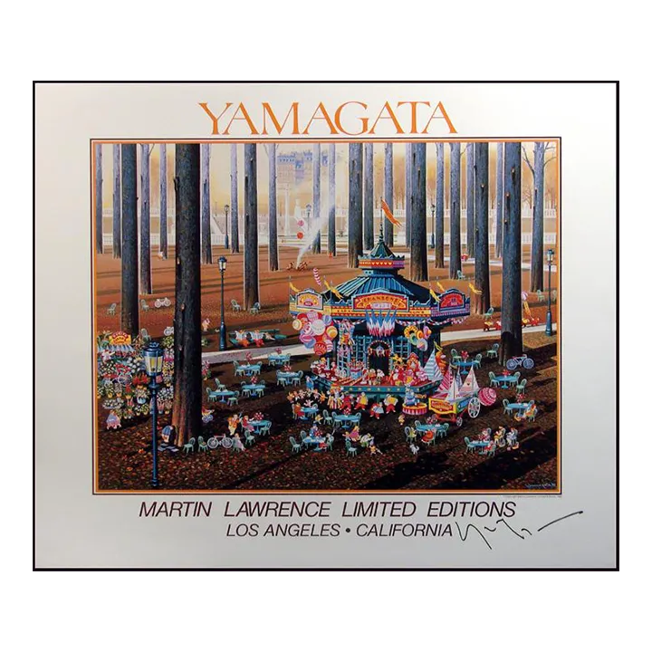 絵画 HIRO YAMAGATA Martin lawrence galleries Hiro Yamagata Signed, Martin Lawrence Gallery. A very