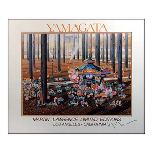 1990s Hiro Yamagata Signed Exhibition Poster