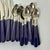 Metal 1970s Vintage Contemporary Boho Chic Navy Stainless Steel Flatware - Set of 36, Service for 12 For Sale - Image 7 of 10