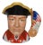 American Royal Doulton Revolutionary War Military Soldier Toby Character Jug For Sale