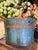 Antique 1800s Shaker Wooden Bucket Blue Paint For Sale - Image 10 of 11