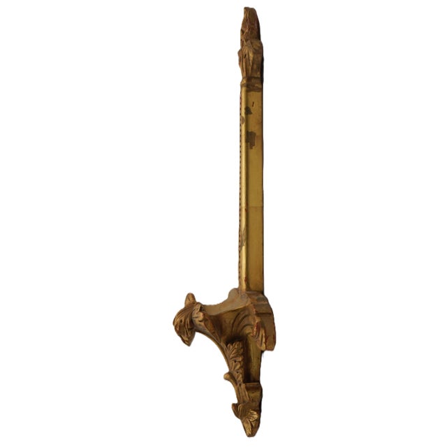 Italian 1980s Italian Gold Wall Sconces Plate Holders - a Pair For Sale - Image 3 of 8