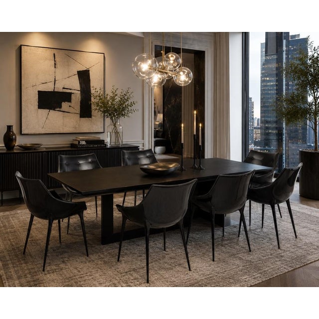 Philippe Starck for Cassina “Passion 246” Black Leather Dining Chairs-Set of 6 For Sale - Image 10 of 10