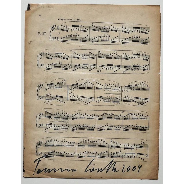 Musical Notes'' is a beautiful artwork in mixed media, tempera and college on a musical note, realized in 2009 by Tommaso...